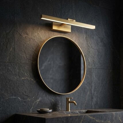 Vonios sieninis LED šviestuvas APP1864-1W 60 cm BRUSH GOLD 3