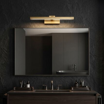 Vonios sieninis LED šviestuvas APP1864-1W 60 cm BRUSH GOLD 6