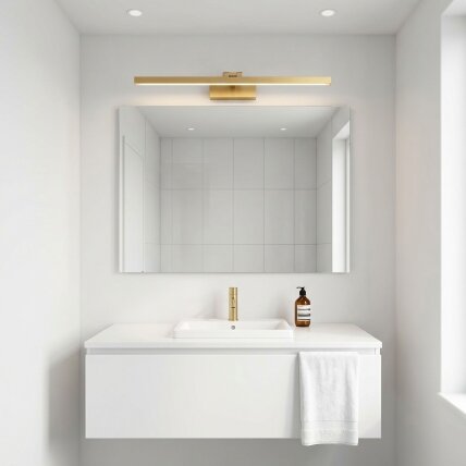 Vonios sieninis LED šviestuvas APP1865-1W 80 cm BRUSH GOLD 2