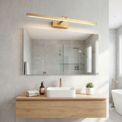 Vonios sieninis LED šviestuvas APP1865-1W 80 cm BRUSH GOLD 5