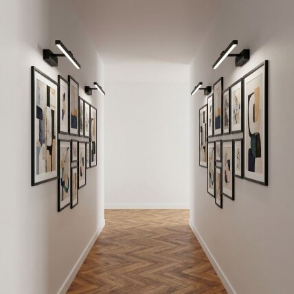 Vonios sieninis LED šviestuvas APP1866-1W 40 cm Black 3 Vonios sieninis LED šviestuvas APP1866-1W 40 cm Black 3