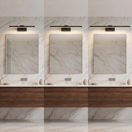 Vonios sieninis LED šviestuvas APP1866-1W 40 cm Black 6 Vonios sieninis LED šviestuvas APP1866-1W 40 cm Black 6