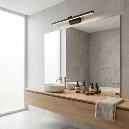 Vonios sieninis LED šviestuvas APP1868-1W 80 cm Black 7 Vonios sieninis LED šviestuvas APP1868-1W 80 cm Black 7