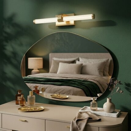 Vonios sieninis LED šviestuvas APP1885-1W 40cm BRUSH GOLD 6 Vonios sieninis LED šviestuvas APP1885-1W 40cm BRUSH GOLD 6