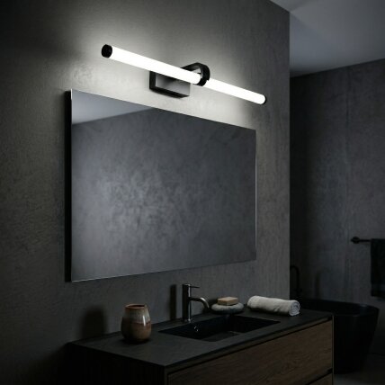 Vonios sieninis LED šviestuvas APP1888-1W 60cm BLACK 4 Vonios sieninis LED šviestuvas APP1888-1W 60cm BLACK 4