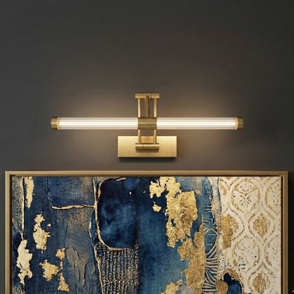 Vonios sieninis LED šviestuvas APP1899-1W 40cm BRUSH GOLD 3 Vonios sieninis LED šviestuvas APP1899-1W 40cm BRUSH GOLD 3