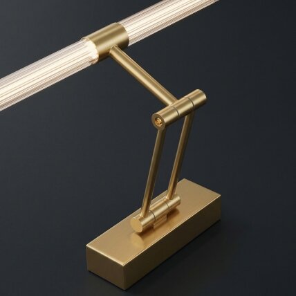 Vonios sieninis LED šviestuvas APP1900-1W 60cm BRUSH GOLD 3 Vonios sieninis LED šviestuvas APP1900-1W 60cm BRUSH GOLD 3