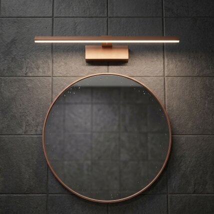 Vonios sieninis LED šviestuvas SWE013-1W 43cm BRUSH COPPER 5 Vonios sieninis LED šviestuvas SWE013-1W 43cm BRUSH COPPER 5