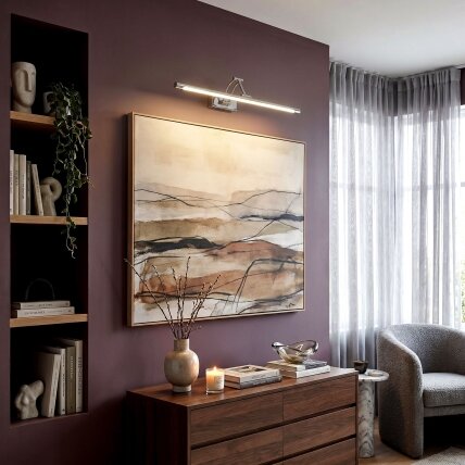 Vonios sieninis LED šviestuvas SWE017-1W 60cm Chrome 3 Vonios sieninis LED šviestuvas SWE017-1W 60cm Chrome 3