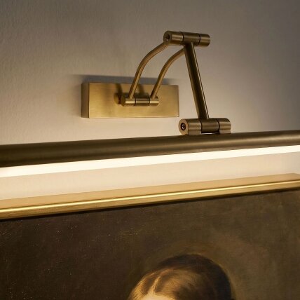Vonios sieninis LED šviestuvas SWE023-1W 60cm Brush Gold 9