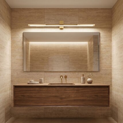 Vonios sieninis LED šviestuvas SWE045-1W 80 cm GOLD 2 Vonios sieninis LED šviestuvas SWE045-1W 80 cm GOLD 2