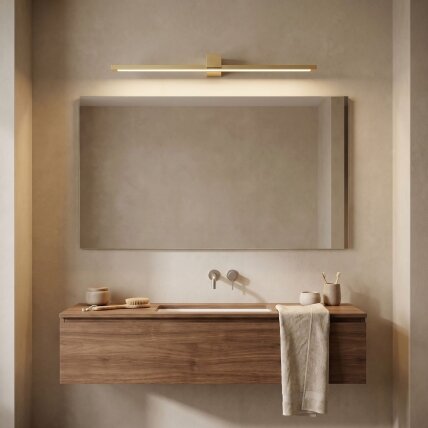 Vonios sieninis LED šviestuvas SWE048-1W 80cm GOLD BRUSH 8 Vonios sieninis LED šviestuvas SWE048-1W 80cm GOLD BRUSH 8