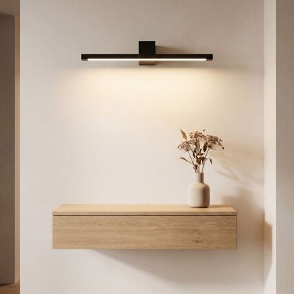 Vonios sieninis LED šviestuvas SWE050-1W 60 cm Black 5