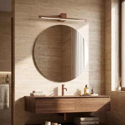 Vonios sieninis LED šviestuvas SWE053-1W 60 cm COPPER BRUSH 3