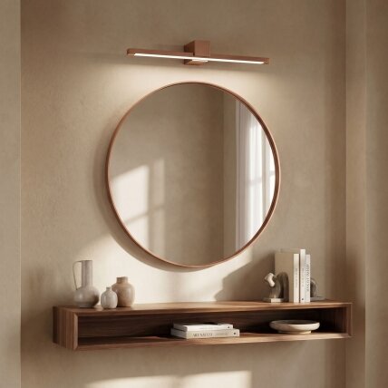 Vonios sieninis LED šviestuvas SWE053-1W 60 cm COPPER BRUSH 5