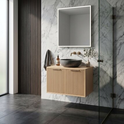 Vonios spintelė po praustuvu Core 60cm Beige 6