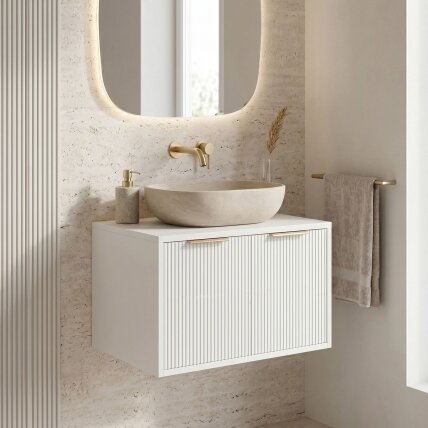 Vonios spintelė po praustuvu Core 60cm White Vonios spintelė po praustuvu Core 60cm White