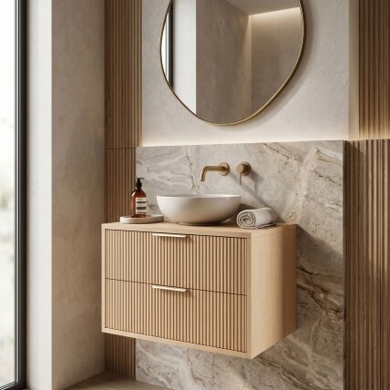 Vonios spintelė po praustuvu Mono 60cm Beige 2 Vonios spintelė po praustuvu Mono 60cm Beige 2