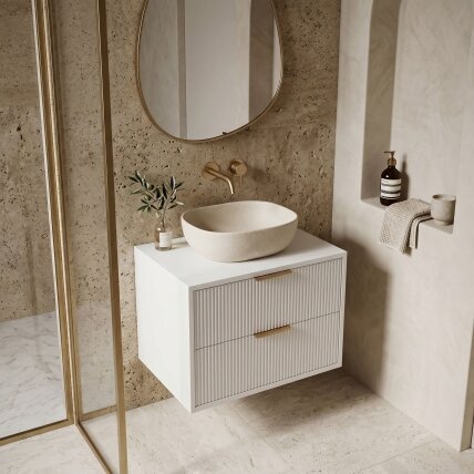 Vonios spintelė po praustuvu Mono 60cm White 2 Vonios spintelė po praustuvu Mono 60cm White 2