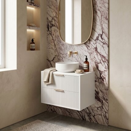 Vonios spintelė po praustuvu Mono 60cm White 6 Vonios spintelė po praustuvu Mono 60cm White 6