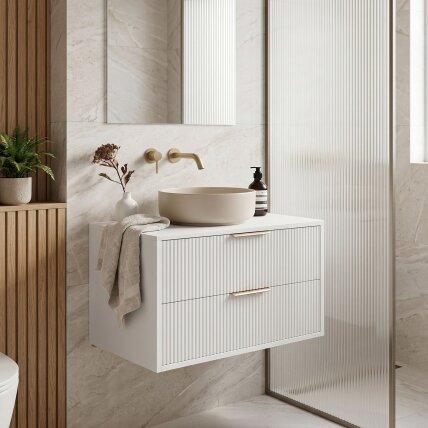 Vonios spintelė po praustuvu Mono 80cm White 2 Vonios spintelė po praustuvu Mono 80cm White 2