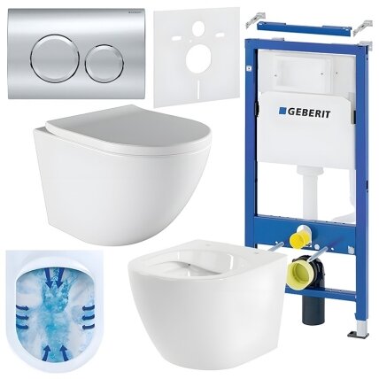 WC KOMPLEKTAS SU POTINKINIU RĖMU IR MYGTUKU WC436