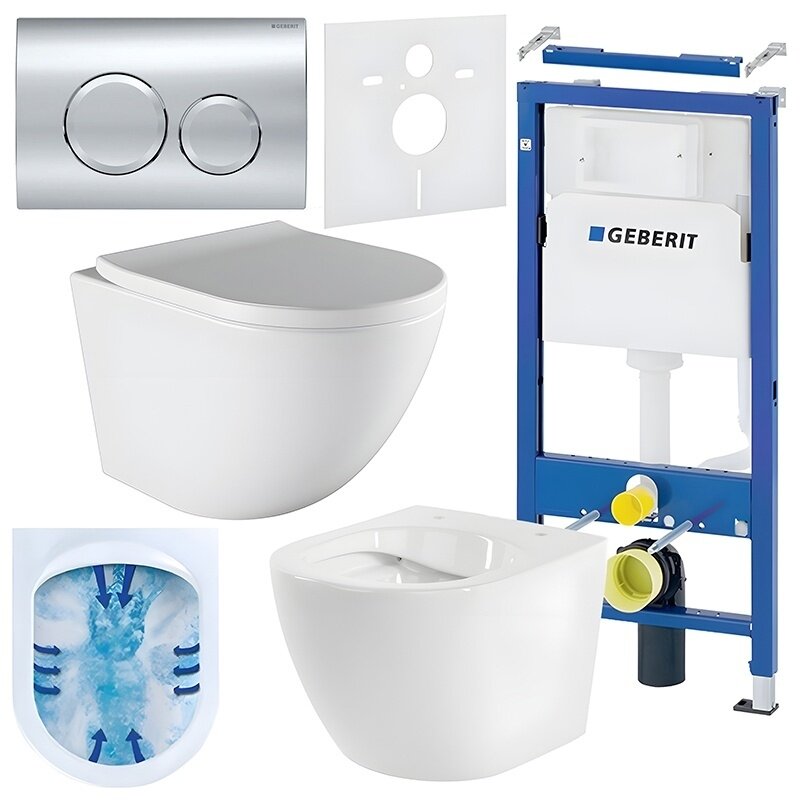 WC KOMPLEKTAS SU POTINKINIU RĖMU IR MYGTUKU WC436