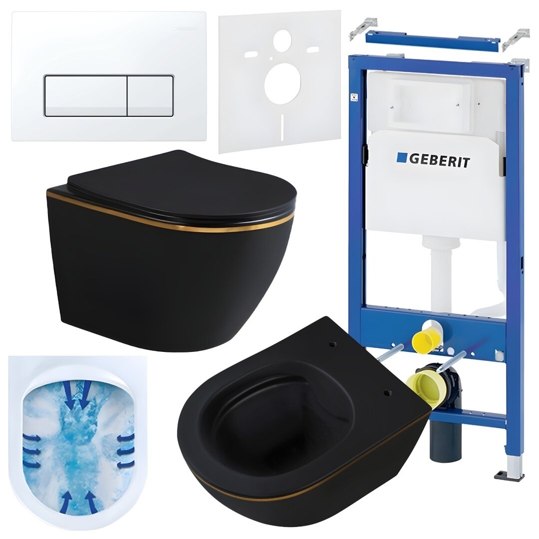 WC KOMPLEKTAS SU POTINKINIU RĖMU IR MYGTUKU WC383