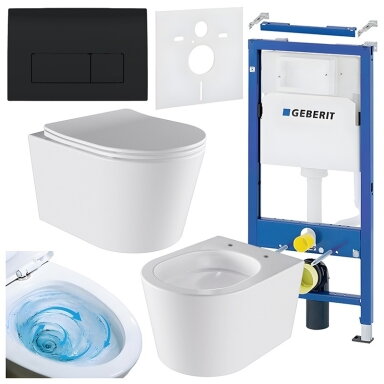 WC KOMPLEKTAS SU POTINKINIU RĖMU IR MYGTUKU WC440
