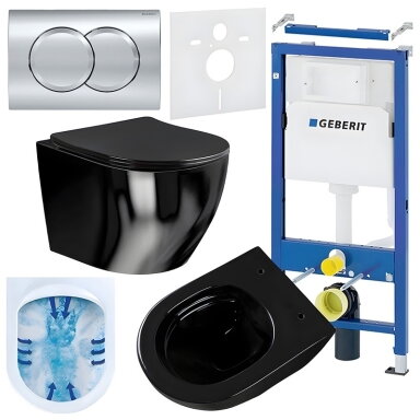 WC KOMPLEKTAS SU POTINKINIU RĖMU IR MYGTUKU WC396