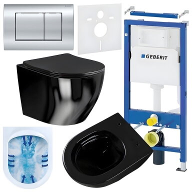 WC KOMPLEKTAS SU POTINKINIU RĖMU IR MYGTUKU WC394