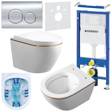 WC KOMPLEKTAS SU POTINKINIU RĖMU IR MYGTUKU WC25