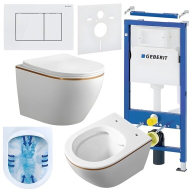 WC KOMPLEKTAS SU POTINKINIU RĖMU IR MYGTUKU WC376