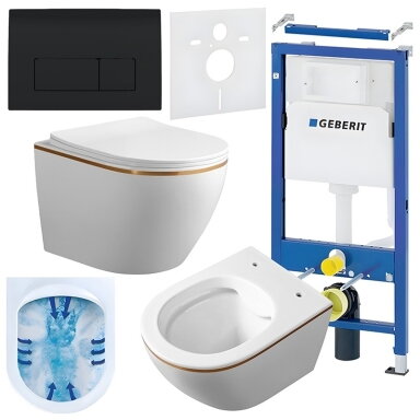WC KOMPLEKTAS SU POTINKINIU RĖMU IR MYGTUKU WC372