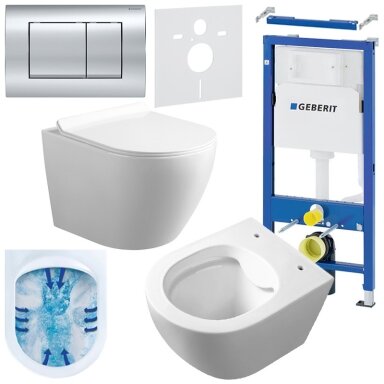 WC KOMPLEKTAS SU POTINKINIU RĖMU IR MYGTUKU WC31