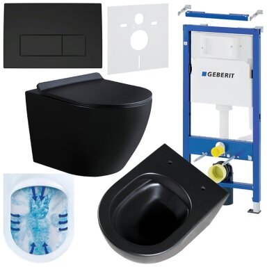 WC KOMPLEKTAS SU POTINKINIU RĖMU IR MYGTUKU WC70
