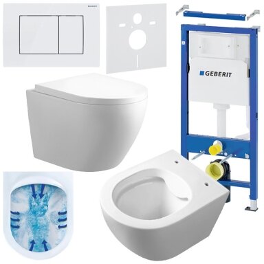 WC KOMPLEKTAS SU POTINKINIU RĖMU IR MYGTUKU WC56