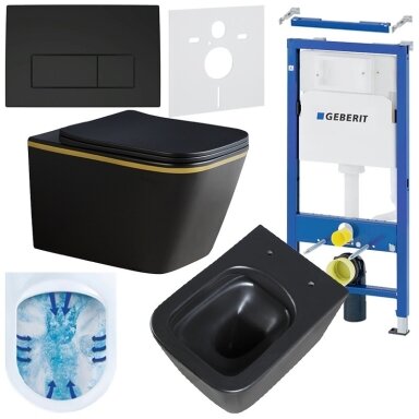 WC KOMPLEKTAS SU POTINKINIU RĖMU IR MYGTUKU WC180