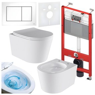WC KOMPLEKTAS SU POTINKINIU RĖMU IR MYGTUKU WC153