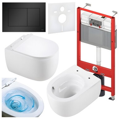 WC KOMPLEKTAS SU POTINKINIU RĖMU IR MYGTUKU WC288