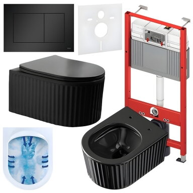 WC KOMPLEKTAS SU POTINKINIU RĖMU IR MYGTUKU WC281