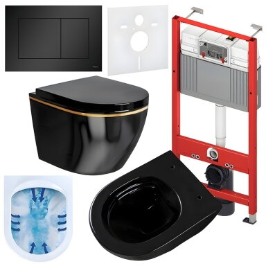 WC KOMPLEKTAS SU POTINKINIU RĖMU IR MYGTUKU WC257