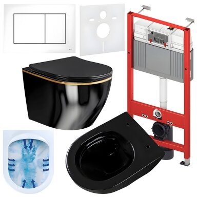 WC KOMPLEKTAS SU POTINKINIU RĖMU IR MYGTUKU WC232