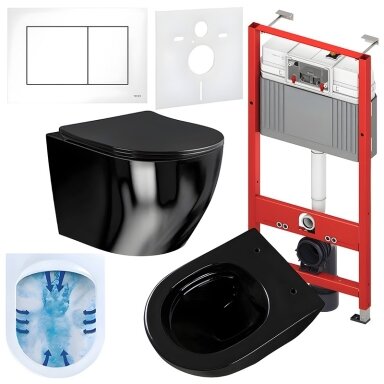 WC KOMPLEKTAS SU POTINKINIU RĖMU IR MYGTUKU WC123