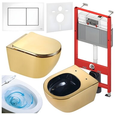 WC KOMPLEKTAS SU POTINKINIU RĖMU IR MYGTUKU WC297