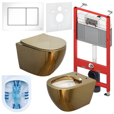 WC KOMPLEKTAS SU POTINKINIU RĖMU IR MYGTUKU WC129