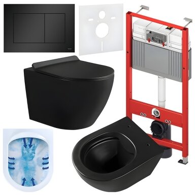 WC KOMPLEKTAS SU POTINKINIU RĖMU IR MYGTUKU WC189