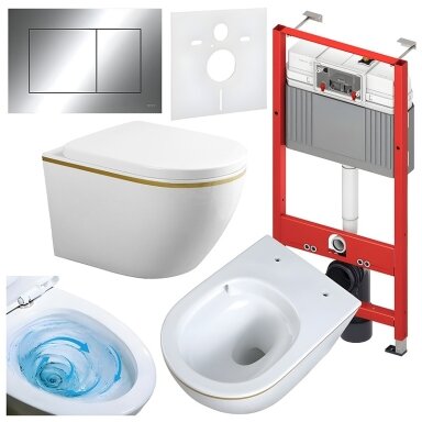 WC KOMPLEKTAS SU POTINKINIU RĖMU IR MYGTUKU WC239