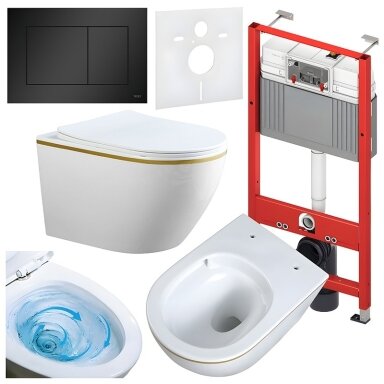 WC KOMPLEKTAS SU POTINKINIU RĖMU IR MYGTUKU WC241