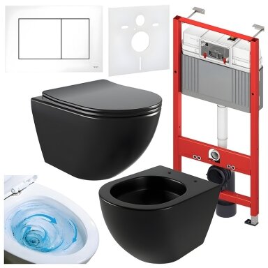 WC KOMPLEKTAS SU POTINKINIU RĖMU IR MYGTUKU WC171